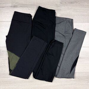 Bundle of 3 Leggings Head & Pheel Womens Mesh Black XS